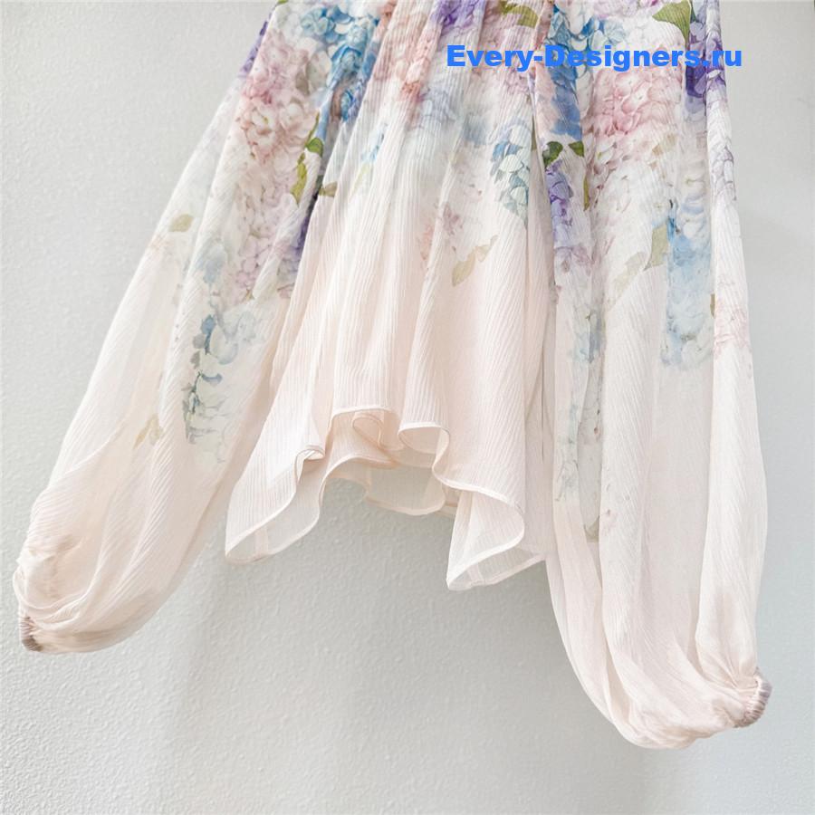 Zimm Hydrangea Billow Blouse