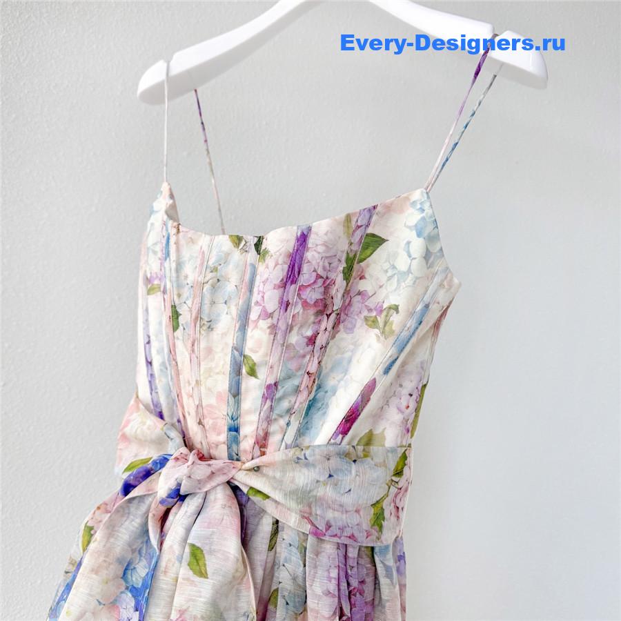 Zimme Hydrangea Corset Dress