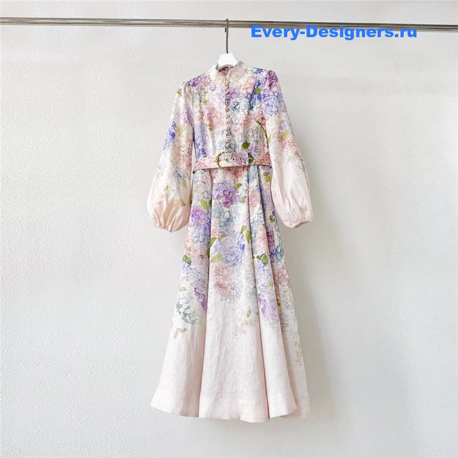 Zimmer Hydrangea Button Dress