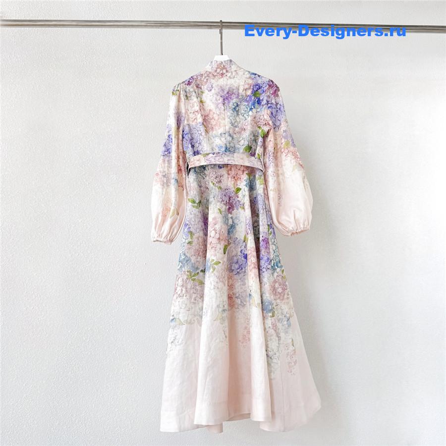 Zimmer Hydrangea Button Dress