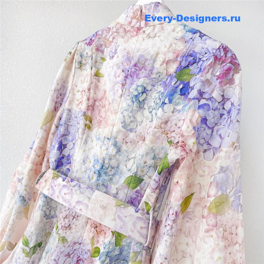 Zimmer Hydrangea Button Dress