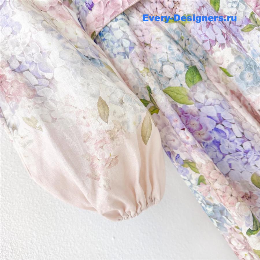 Zimmer Hydrangea Button Dress