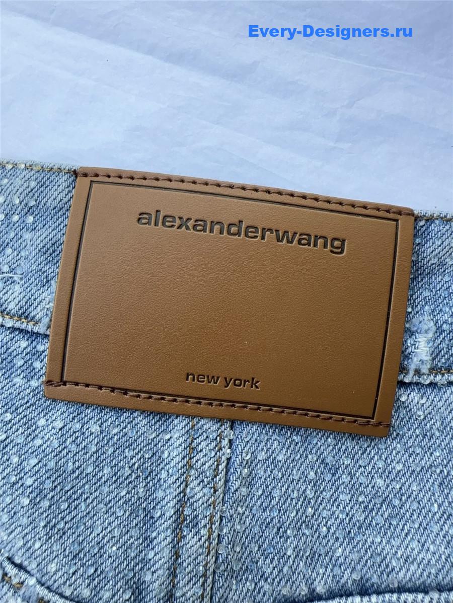 A1exa*der wang sequin denim shorts