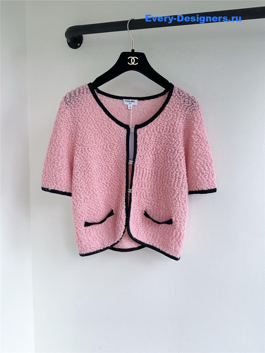 Ch**el knit cardigan skirt set