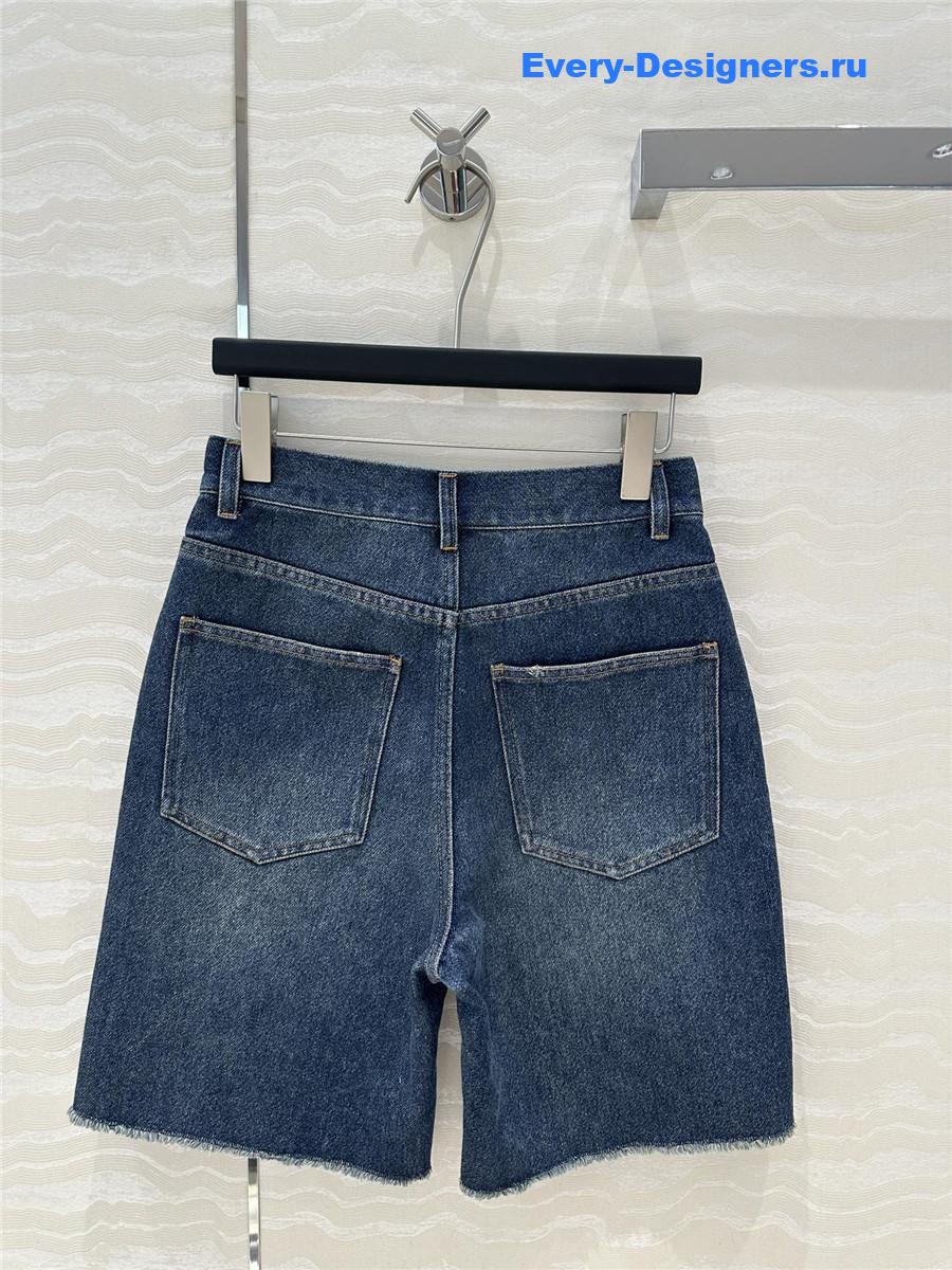 Pra*a blue denim shorts