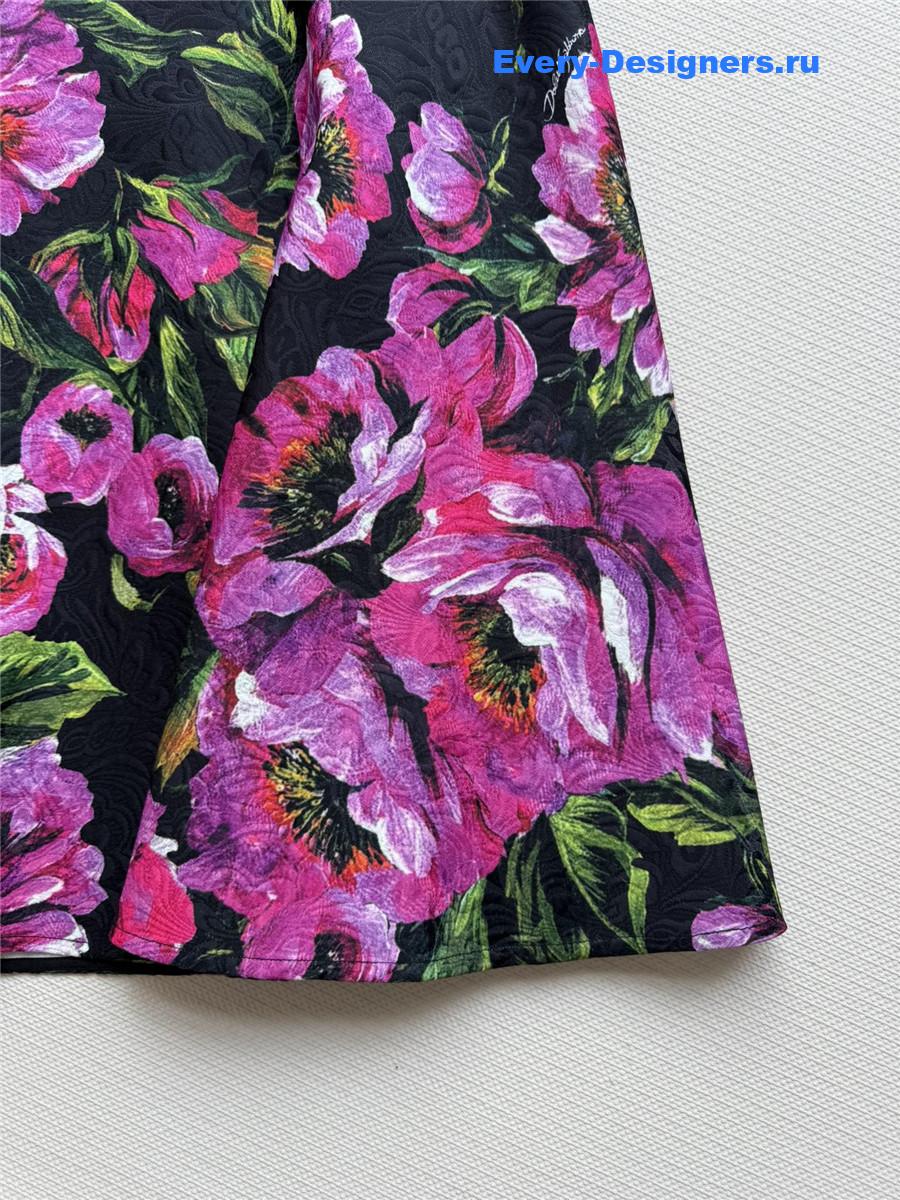 Dolce & Gabbana Peony Print Skirt
