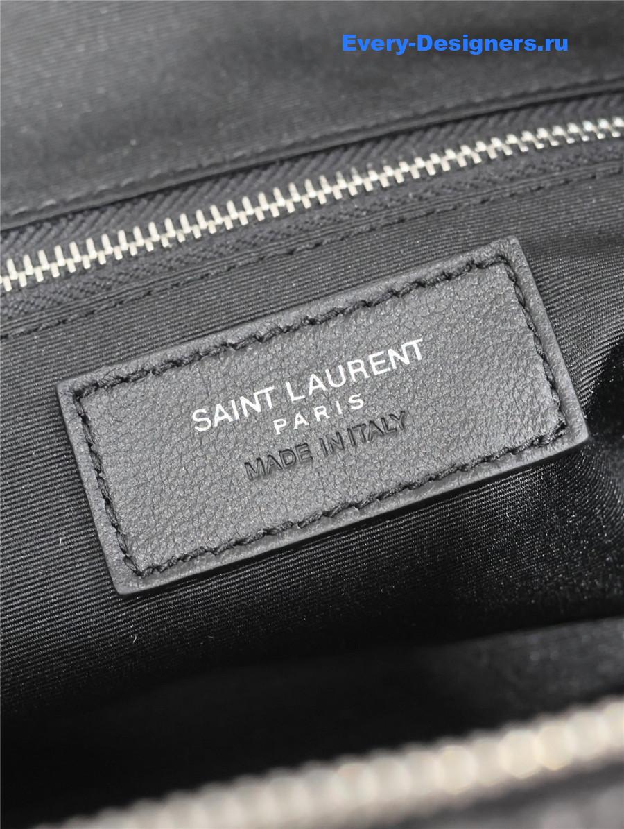 Sa1nt Lau*nt le rafia crossbody bag in black