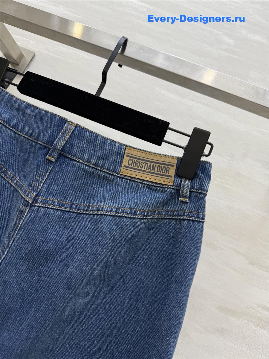 D10r fishtail denim skirt