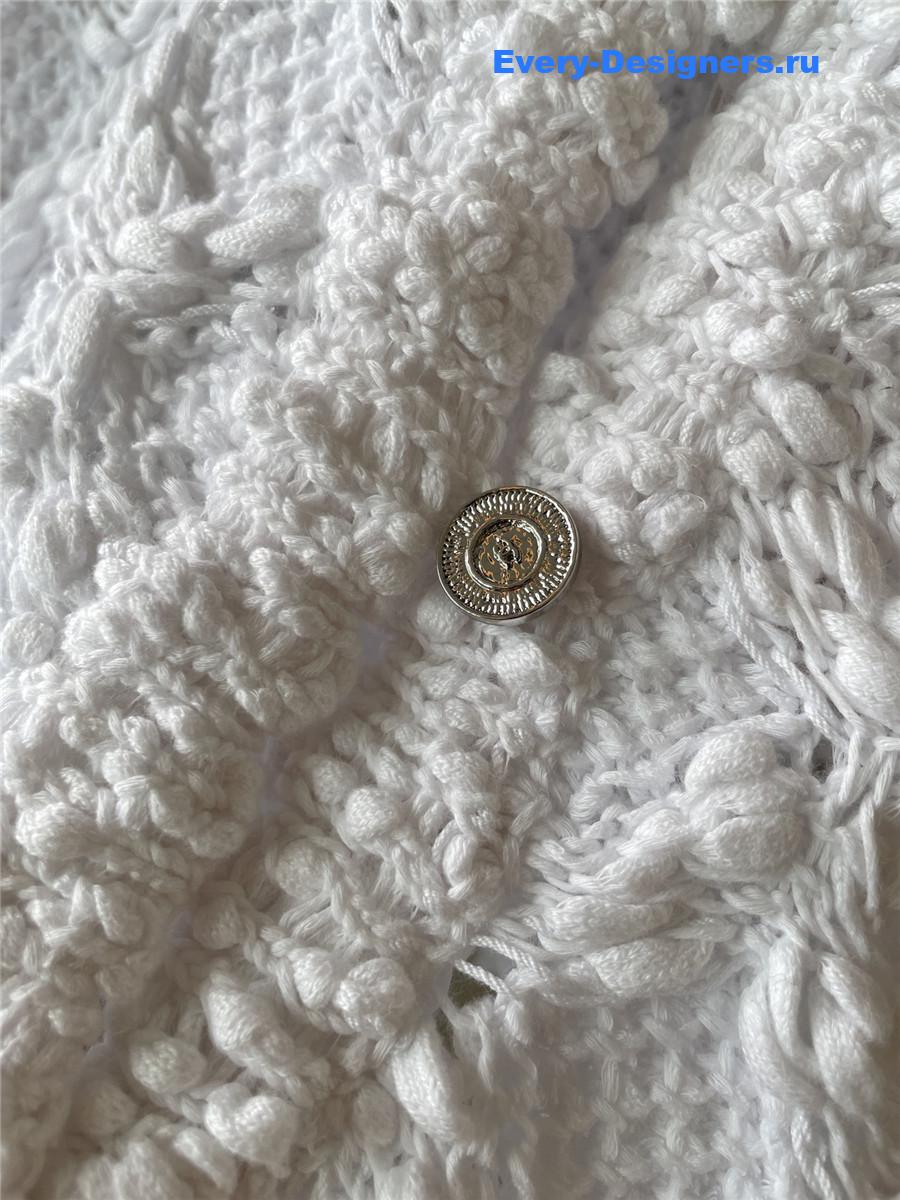 Ch**el white yarn cardigan