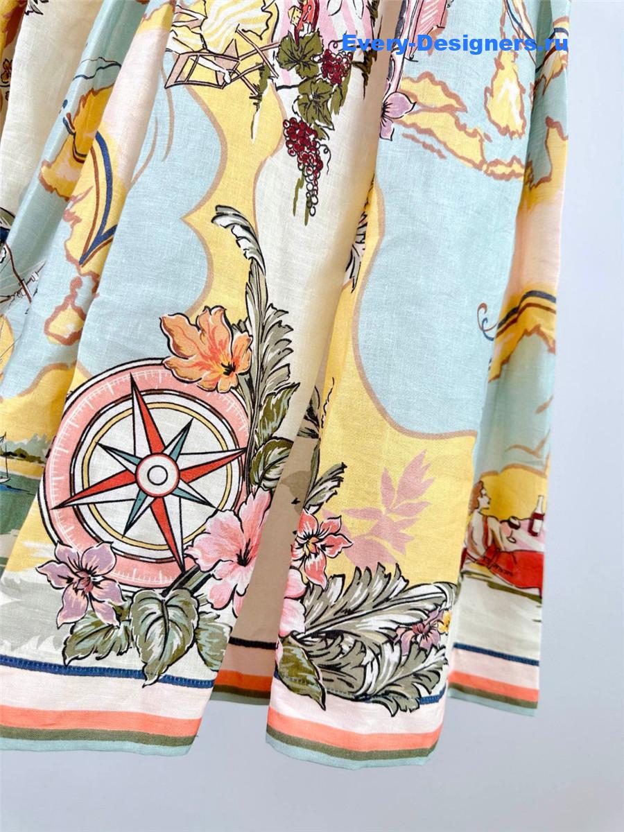 Zimm Nautical Map Dress