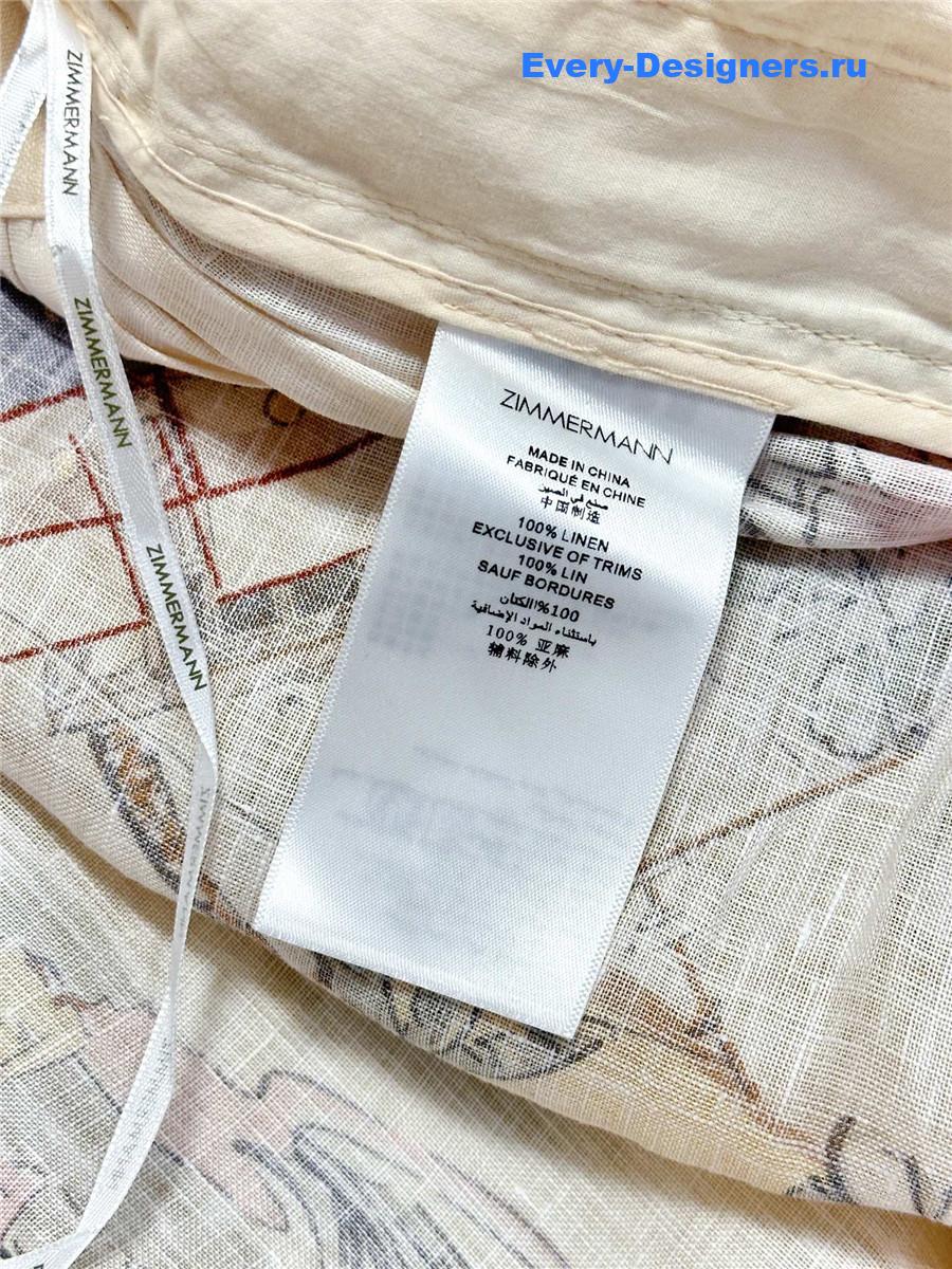 Zimm Printed Linen Maxi Skirt