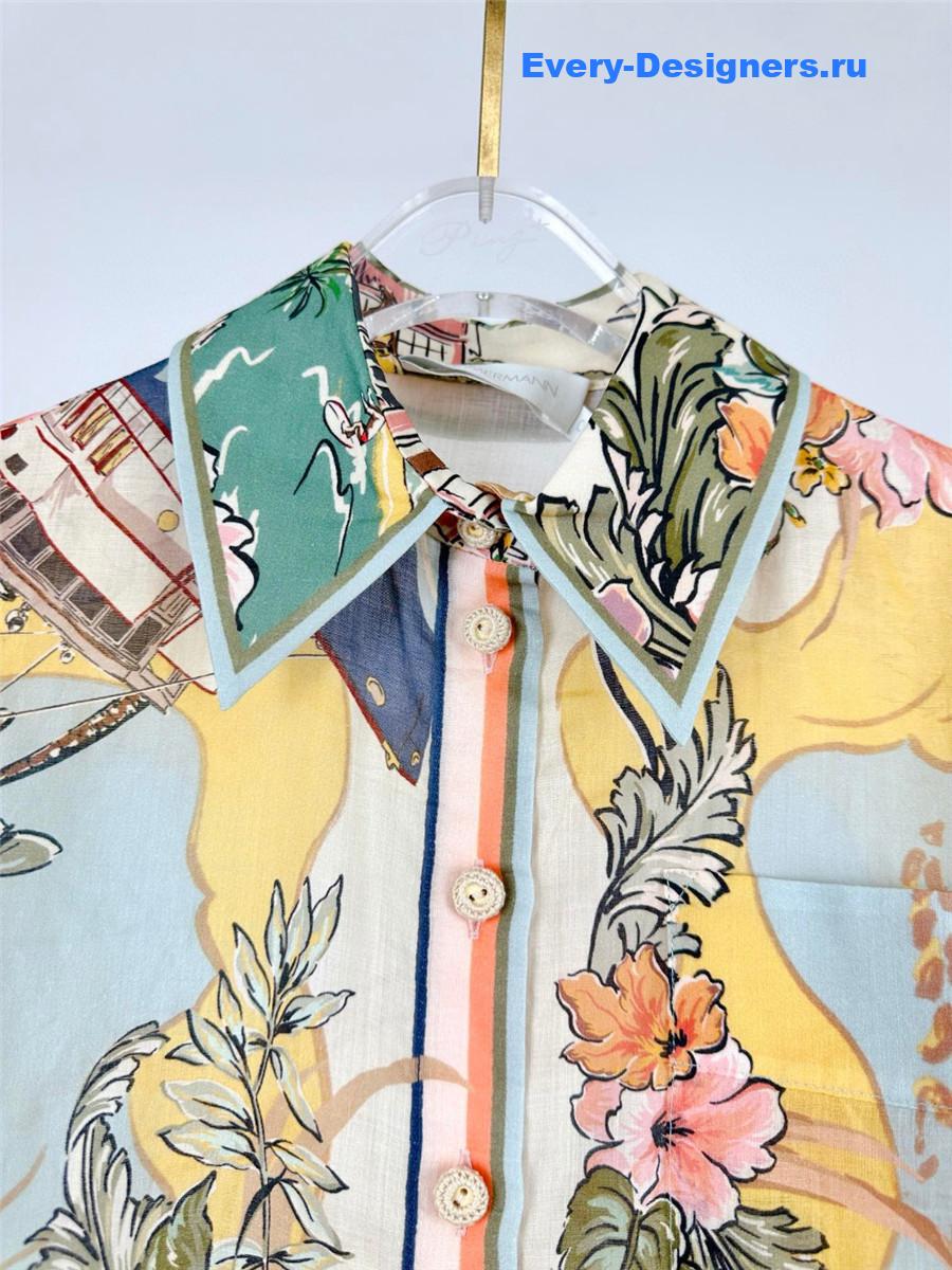 Zimm Nautical Map Shirt