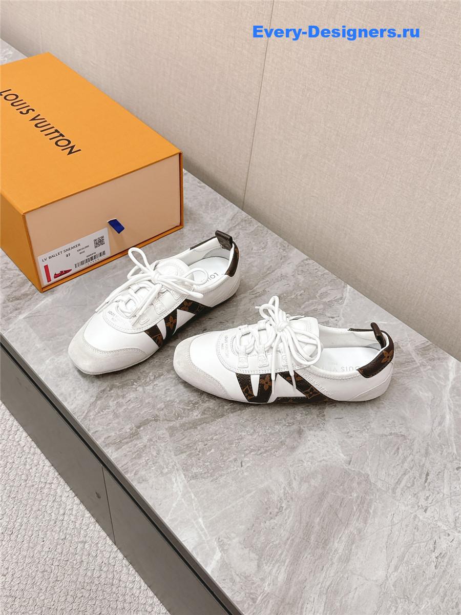 l0vis Vvtt0n white sneakerina ballet sneakers