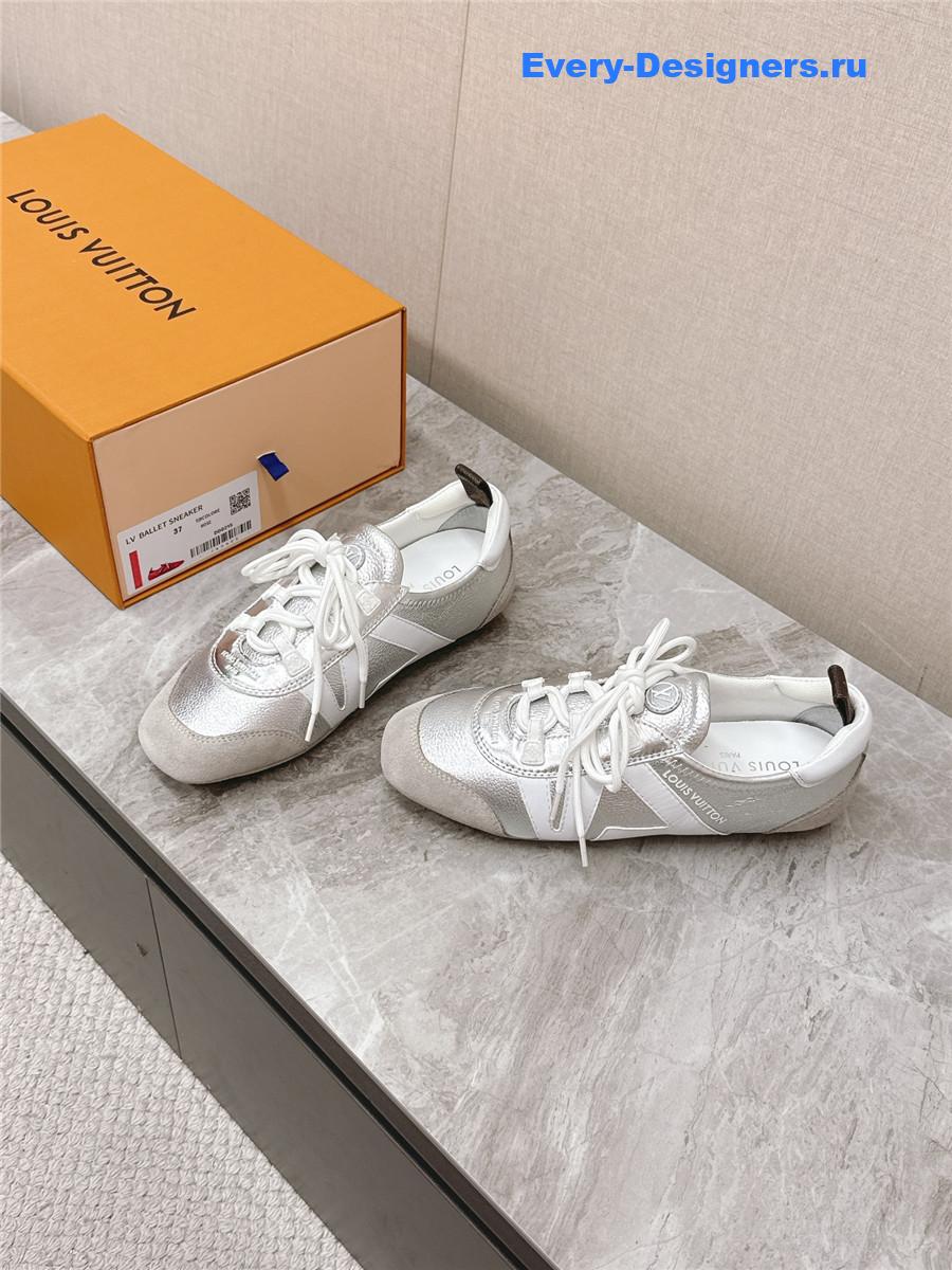 l0vis Vvtt0n silver sneakerina ballet sneakers