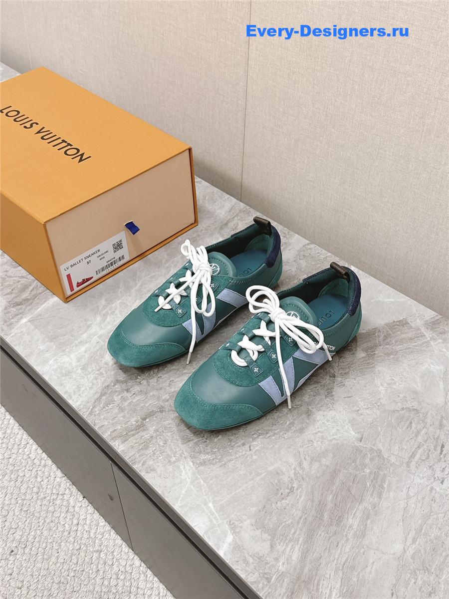 l0vis Vvtt0n green sneakerina ballet sneakers