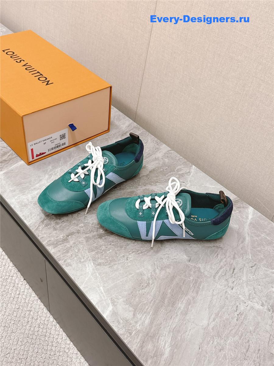 l0vis Vvtt0n green sneakerina ballet sneakers
