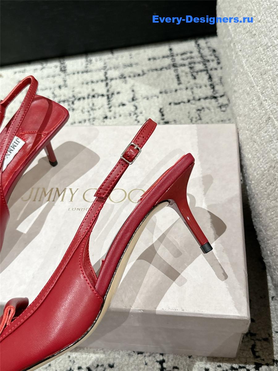 J1m*y Ch00 frances red slingback pumps