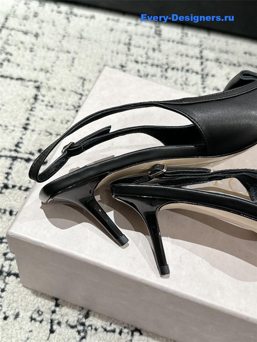 J1m*y Ch00 frances black slingback pumps