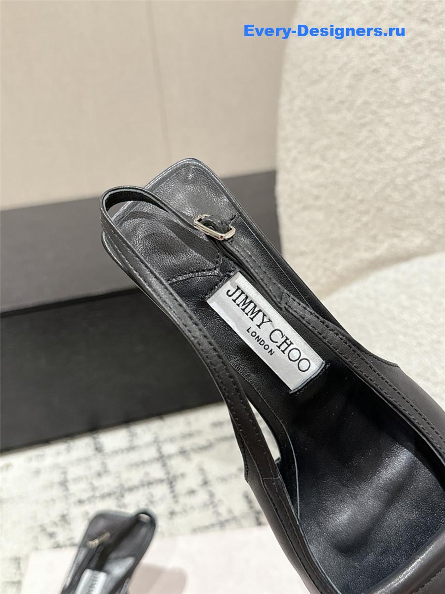 J1m*y Ch00 frances black slingback pumps