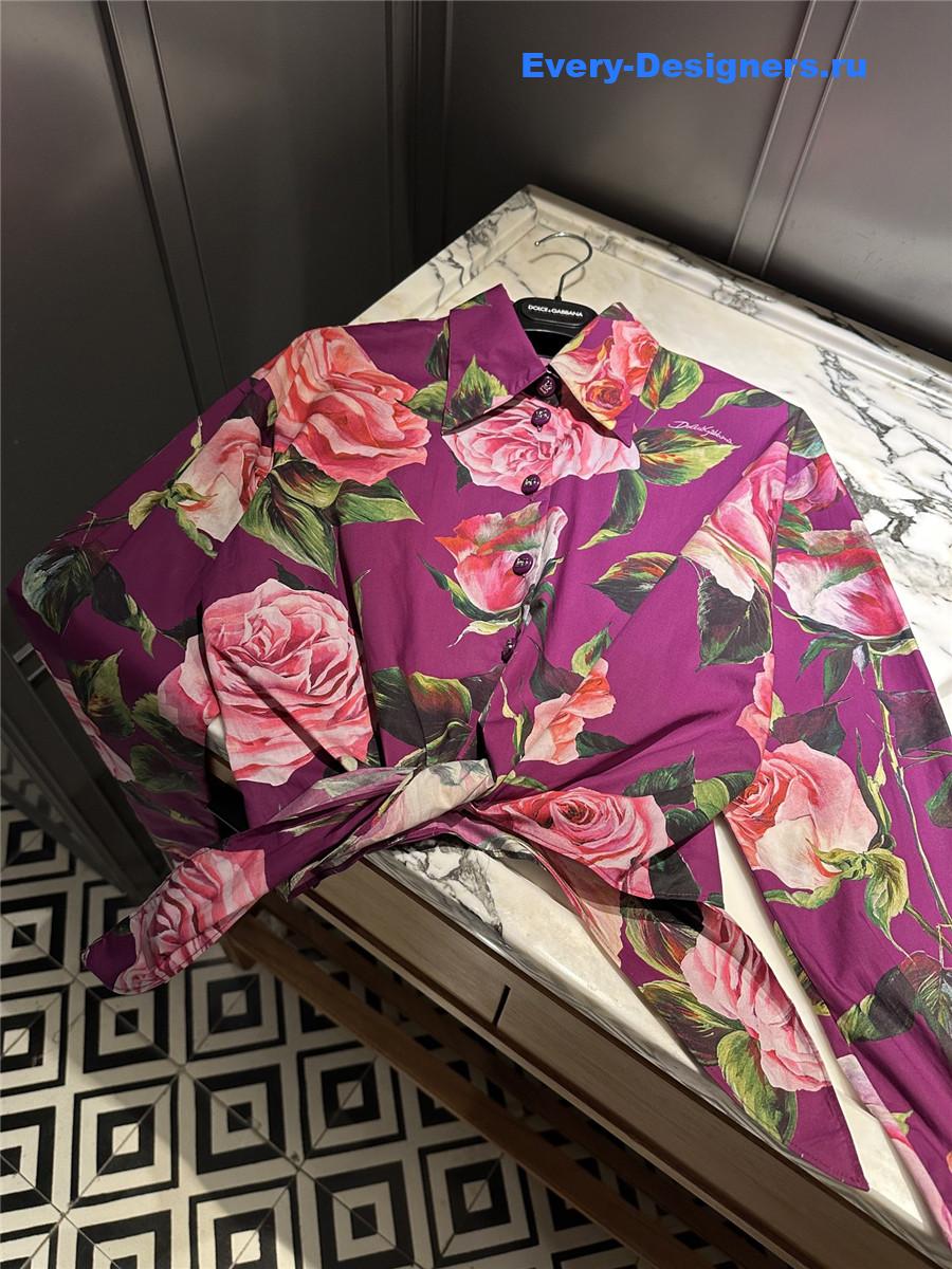 Dolce & Gabbana Rose Print Playsuit