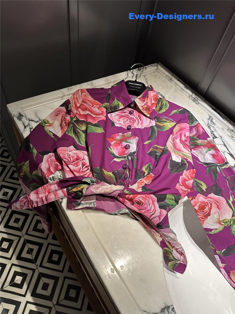 Dolce & Gabbana Rose Print Playsuit