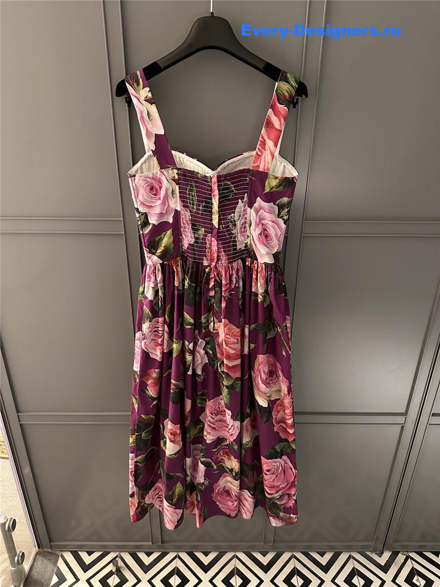 Dolce & Gabbana Floral Ruffle Dress