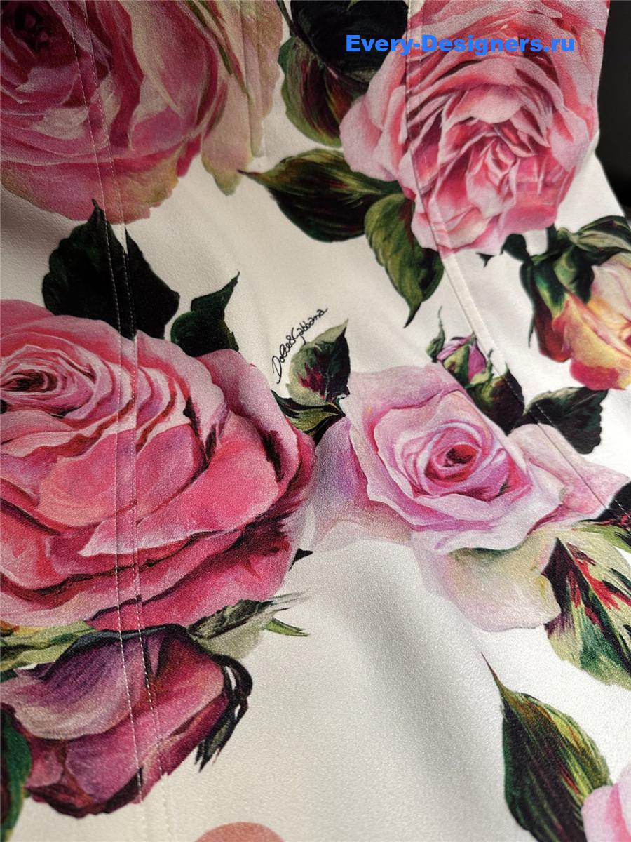 Dolce & Gabbana Floral Bustier Dress