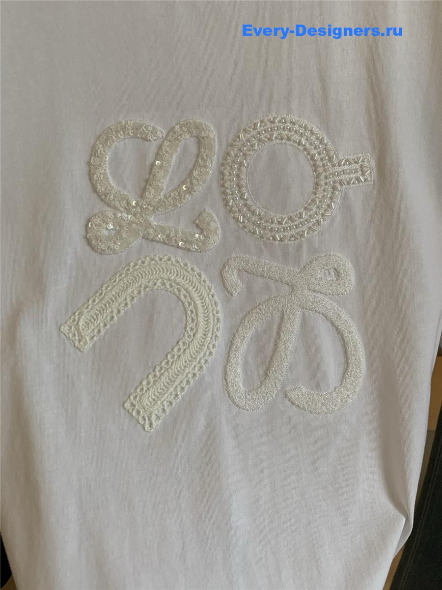 L0ew* relaxed fit white t-shirt