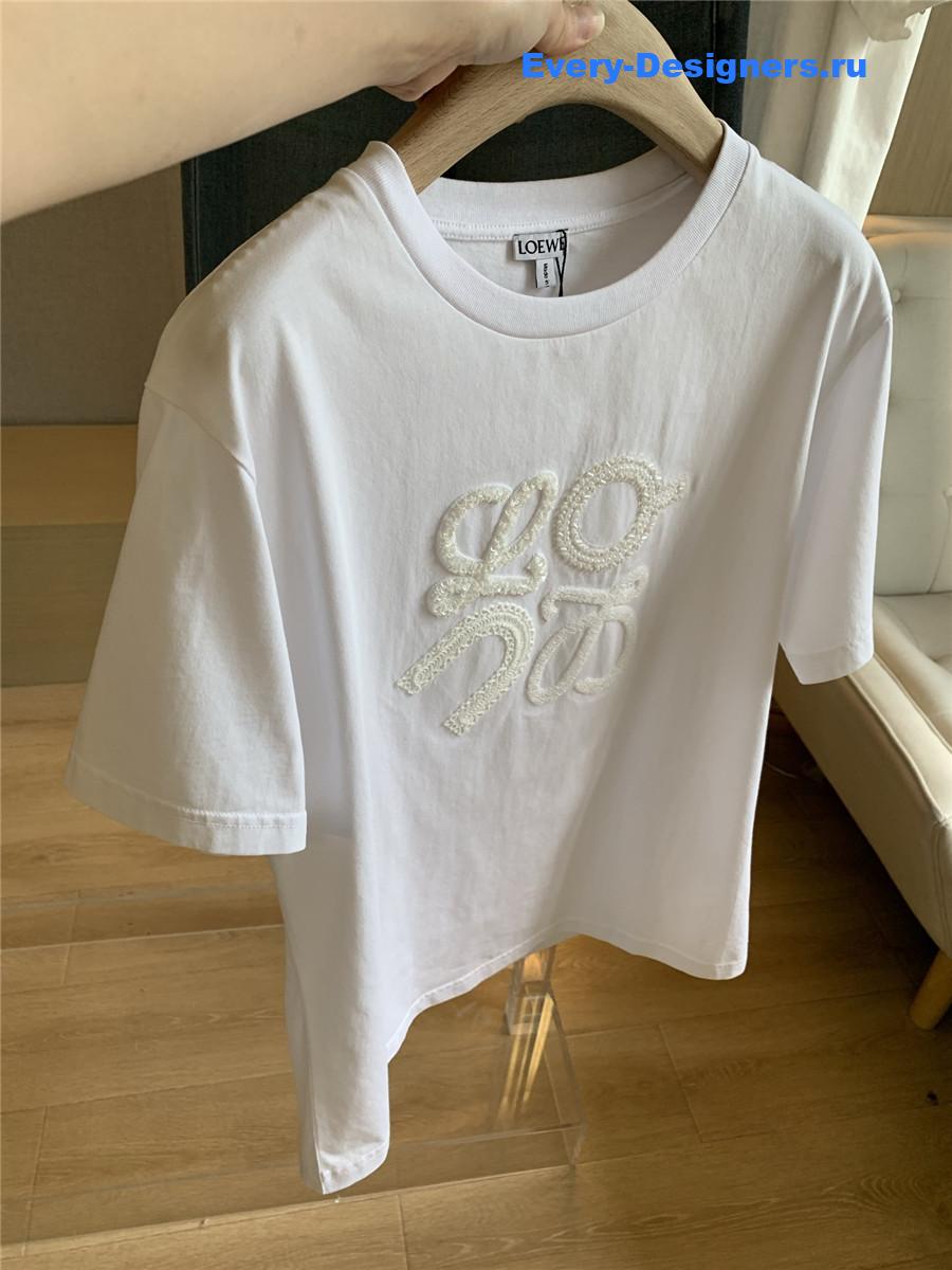 L0ew* relaxed fit white t-shirt