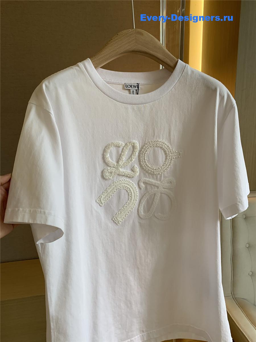 L0ew* relaxed fit white t-shirt