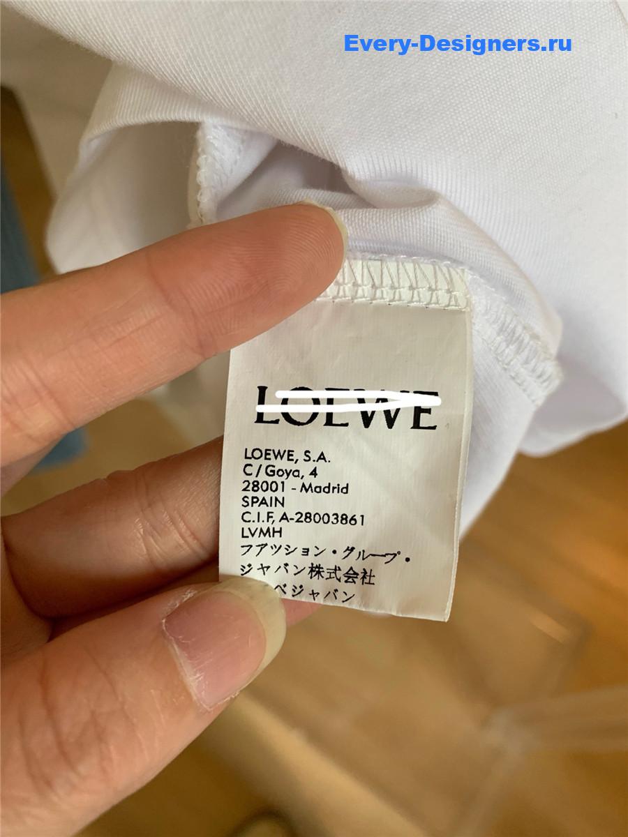 L0ew* relaxed fit white t-shirt