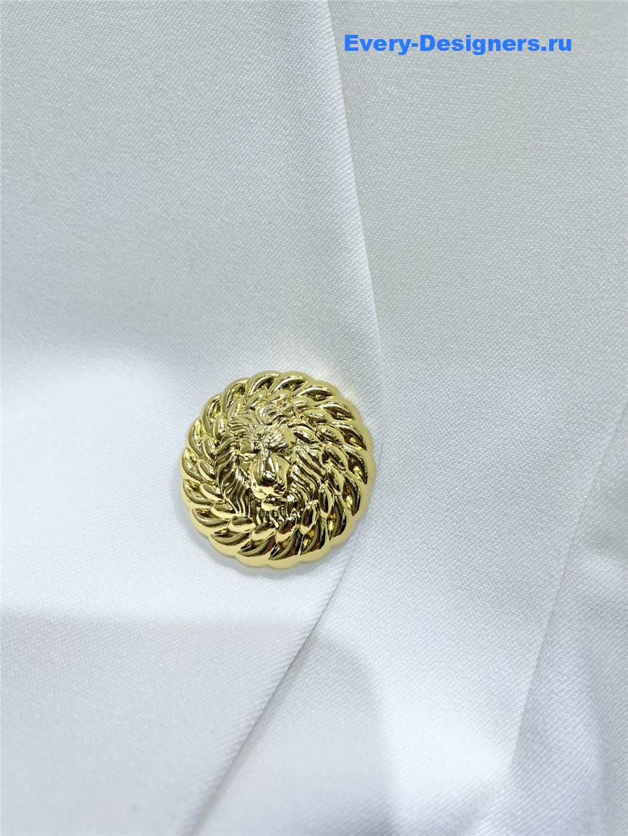 Sa1nt Lau*nt sleeveless blazer dress in white