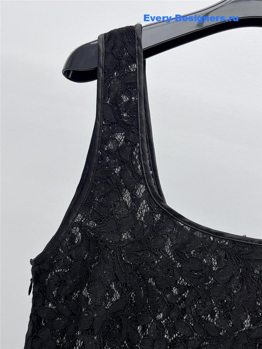 Sa1nt Lau*nt floral lace mini dress