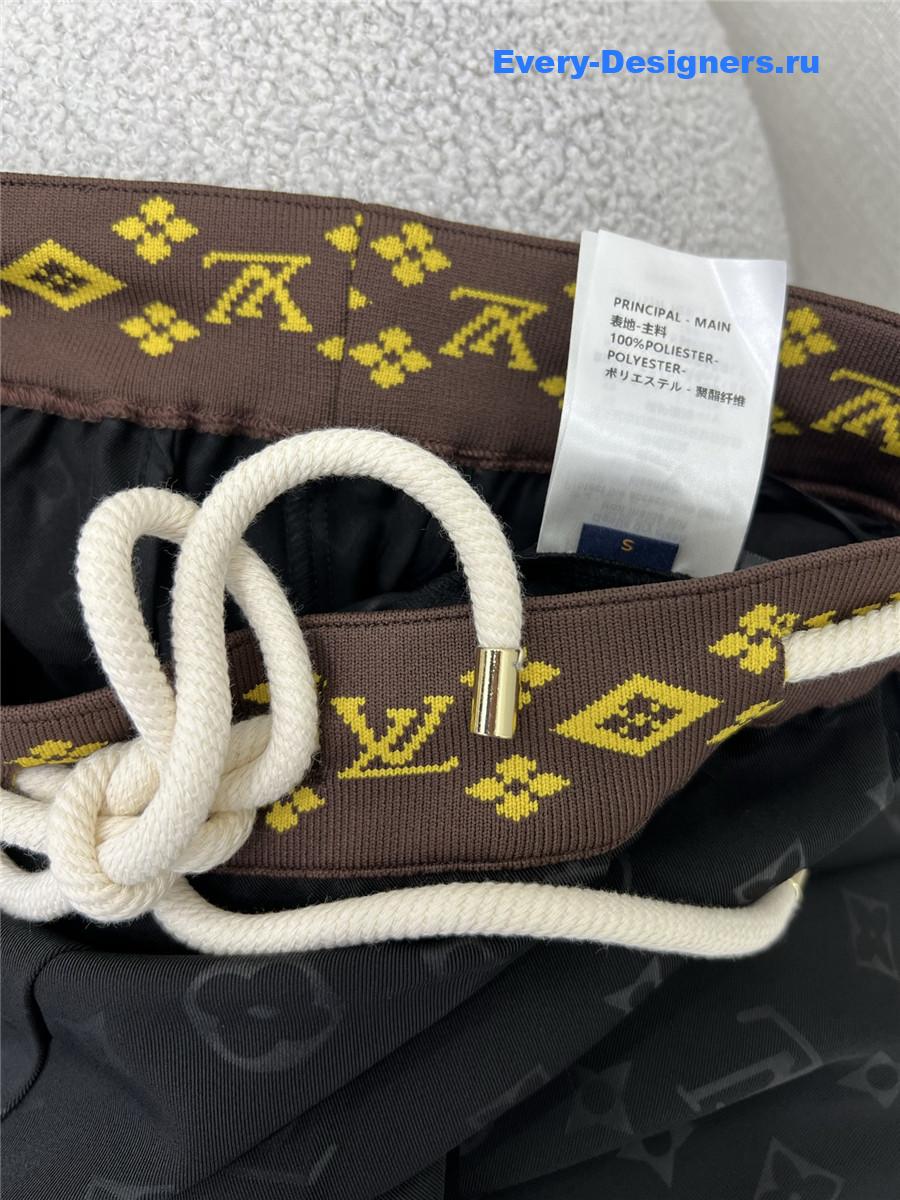 l0vis Vvtt0n monogram wide-leg trousers