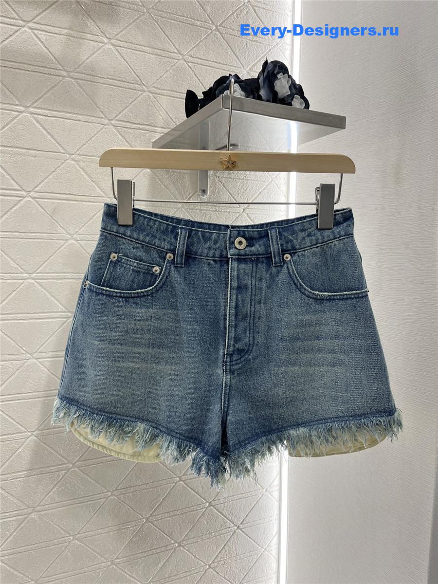 L0ew* women’s anagram denim shorts