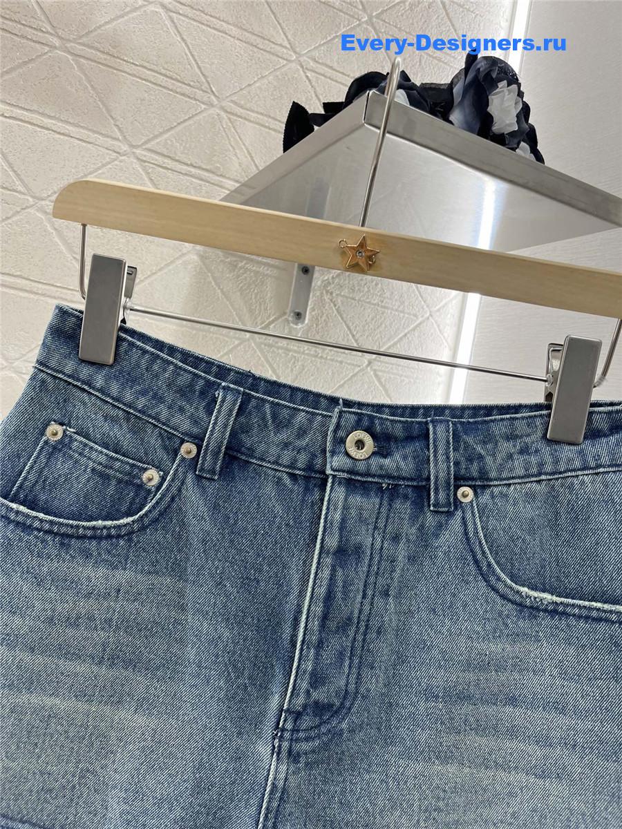 L0ew* women’s anagram denim shorts