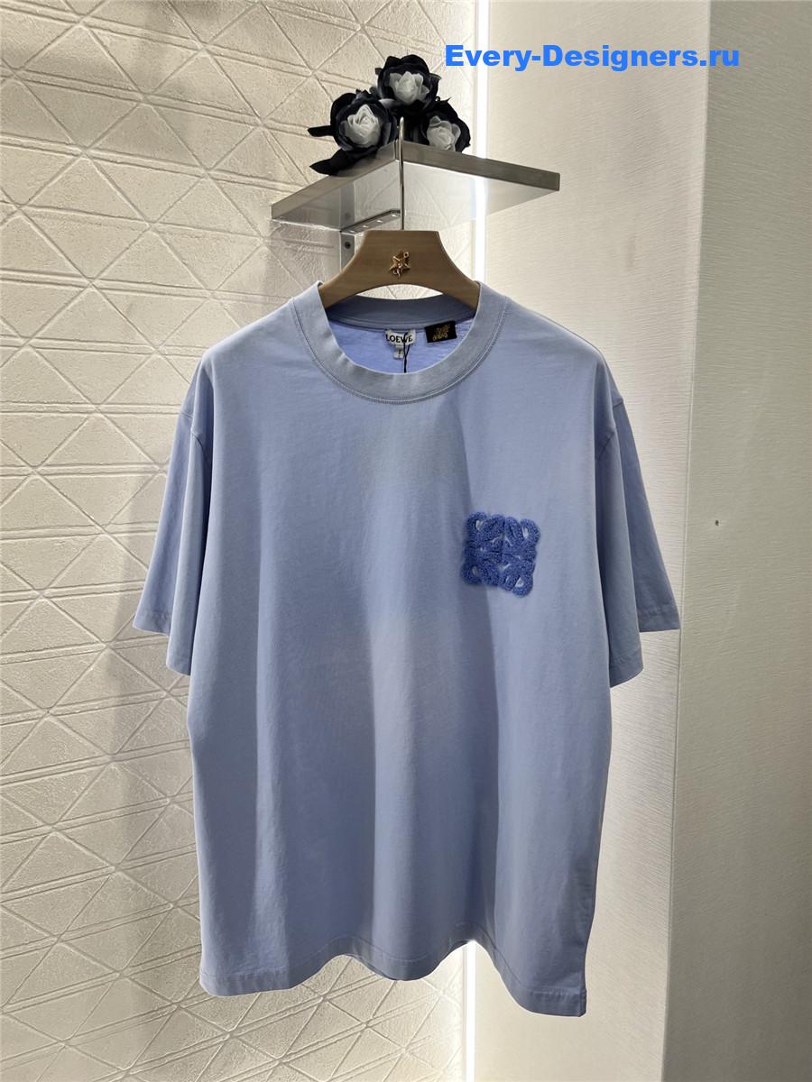 L0ew* blue short-sleeved t-shirt