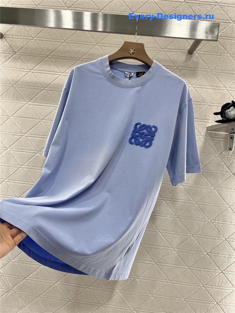 L0ew* blue short-sleeved t-shirt