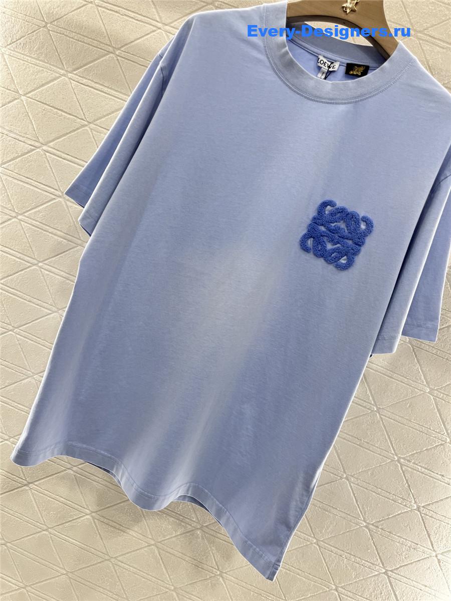 L0ew* blue short-sleeved t-shirt