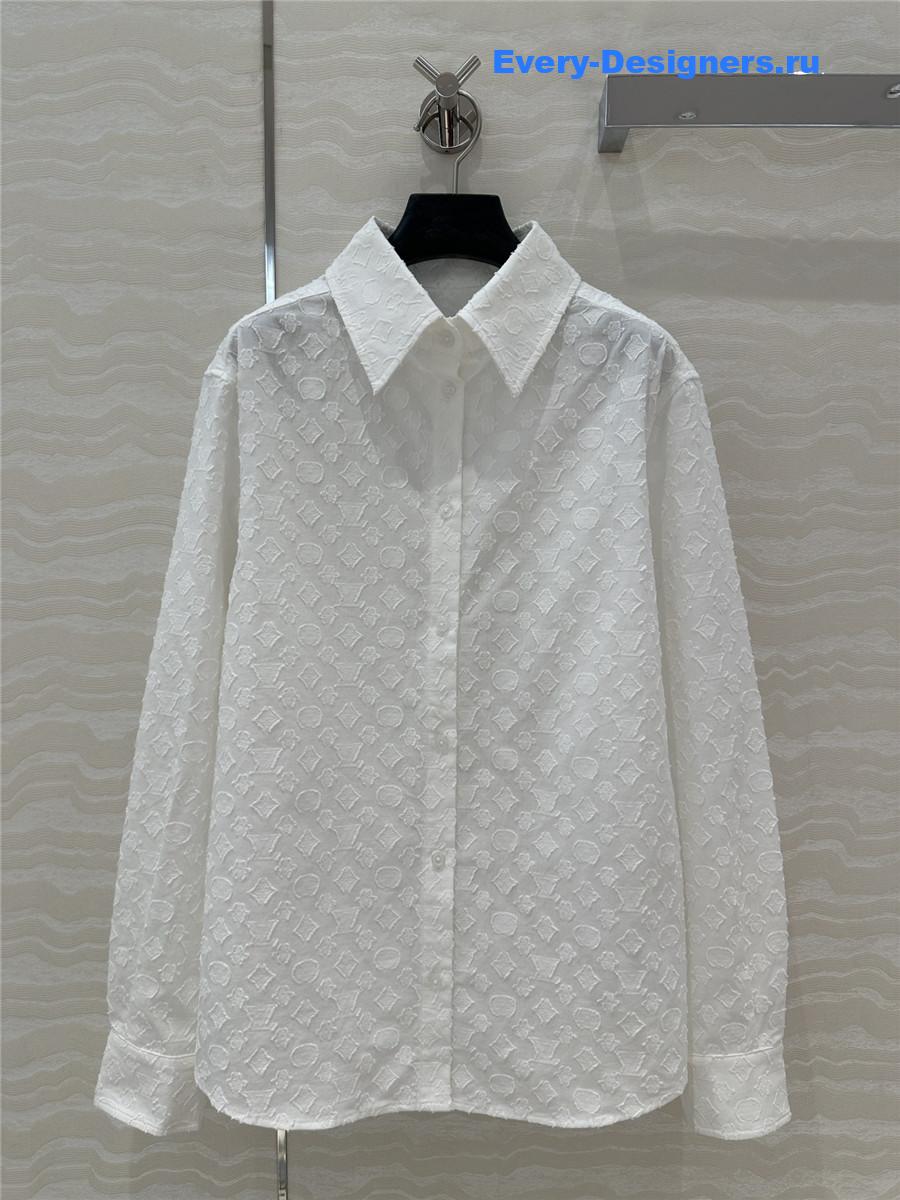 l0vis Vvtt0n white monogram shirt