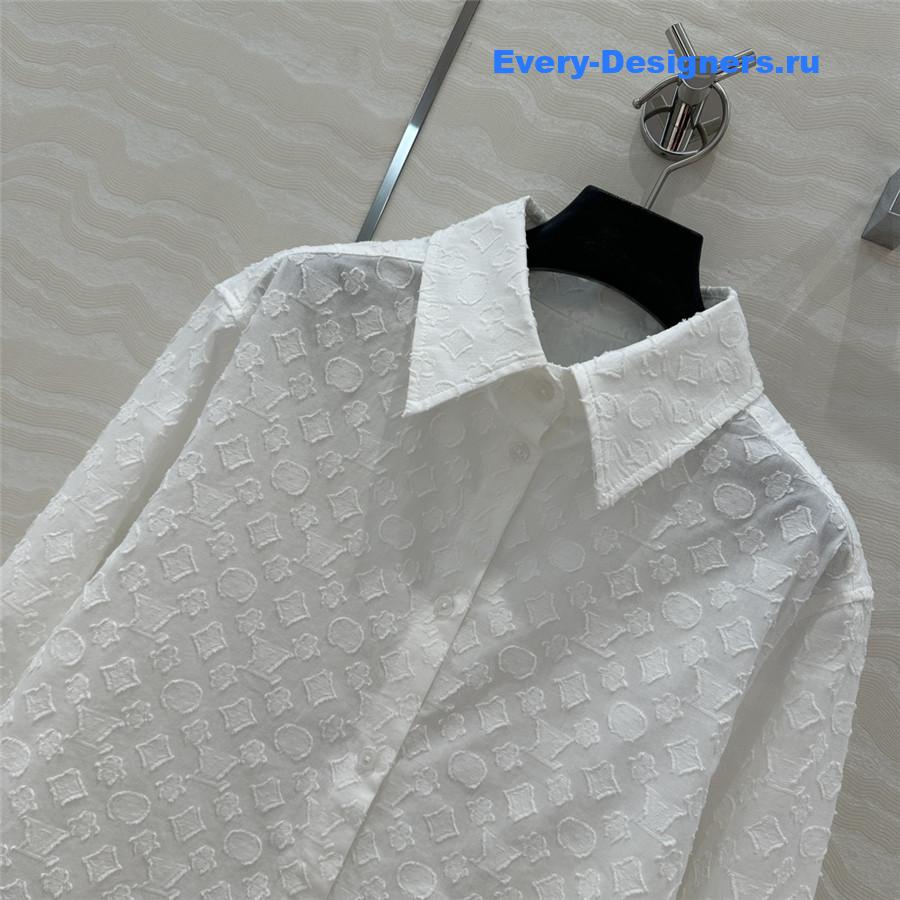 l0vis Vvtt0n white monogram shirt