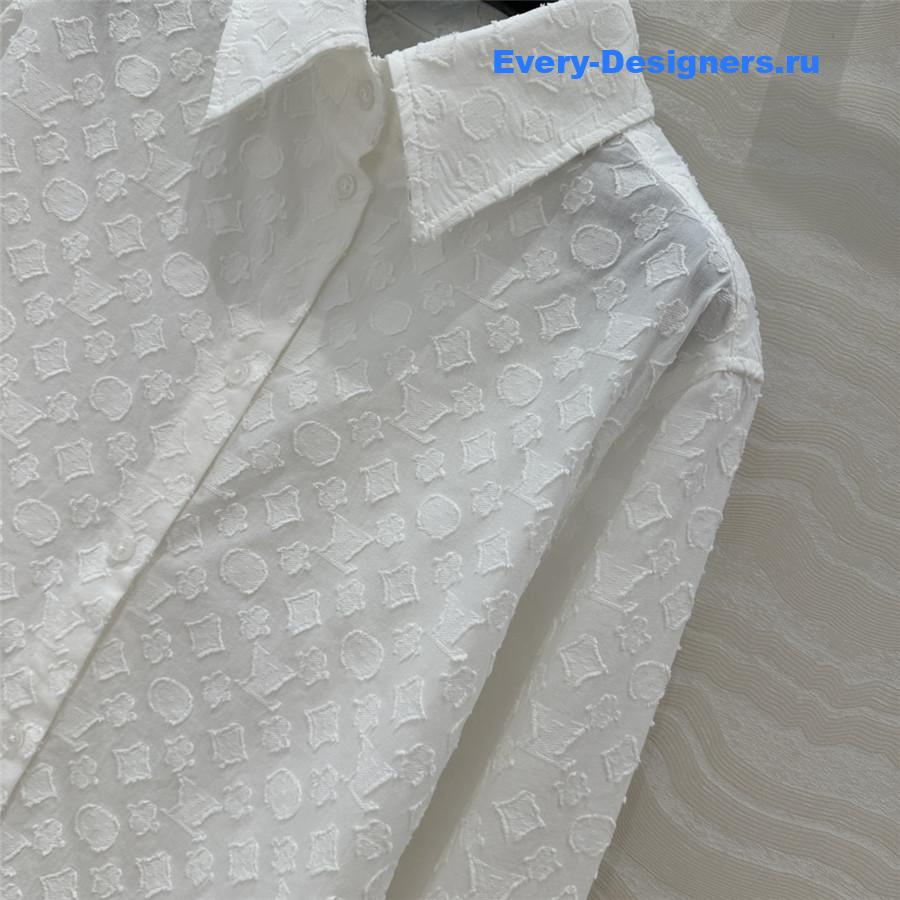 l0vis Vvtt0n white monogram shirt