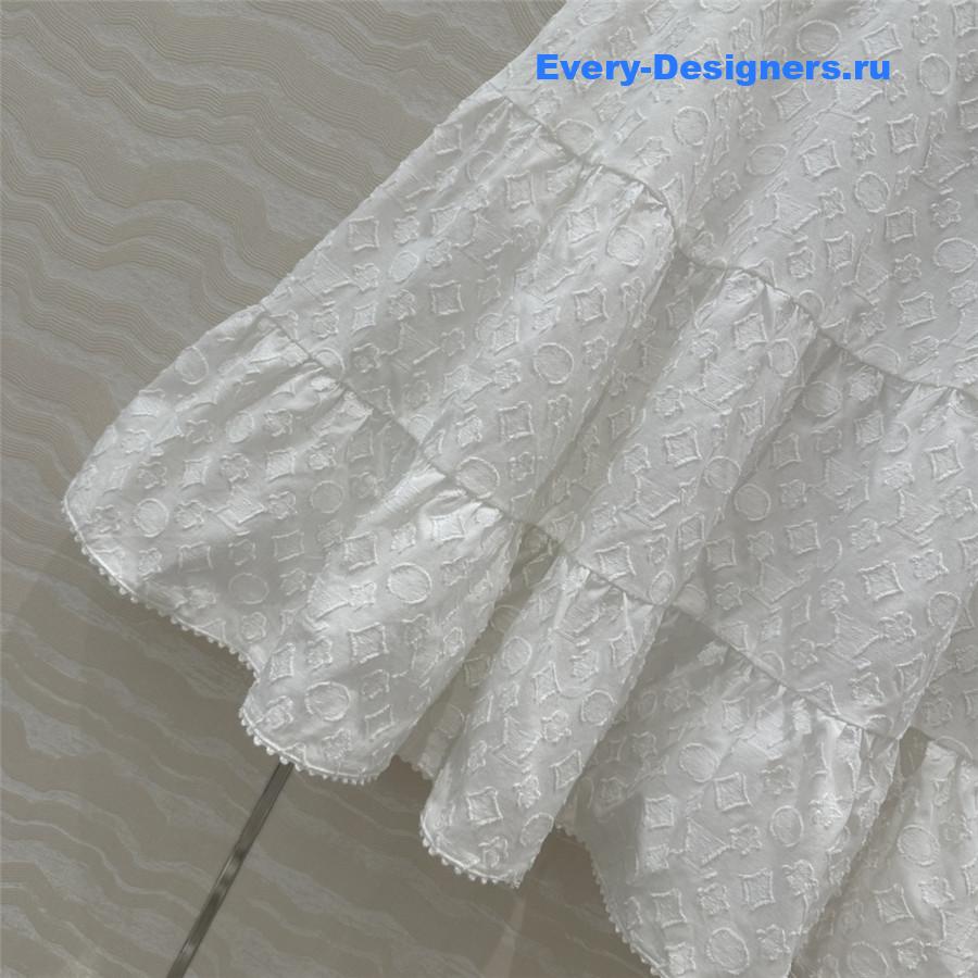 l0vis Vvtt0n white monogram skirt