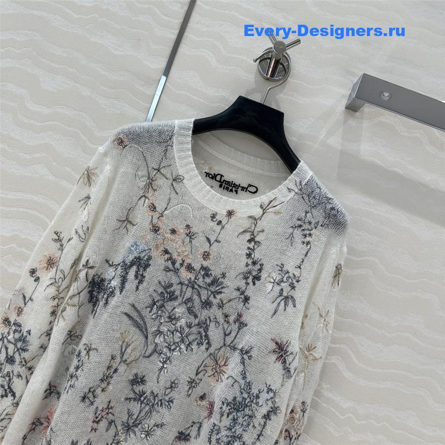 D10r silk mohair flower cardigan