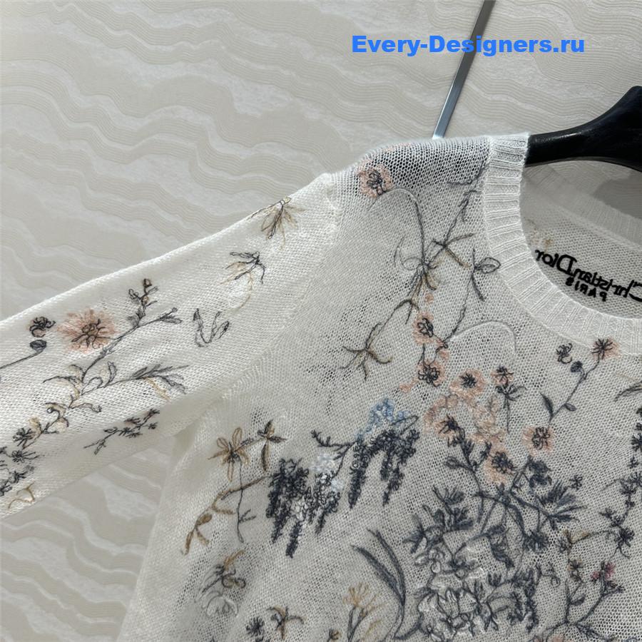 D10r silk mohair flower cardigan