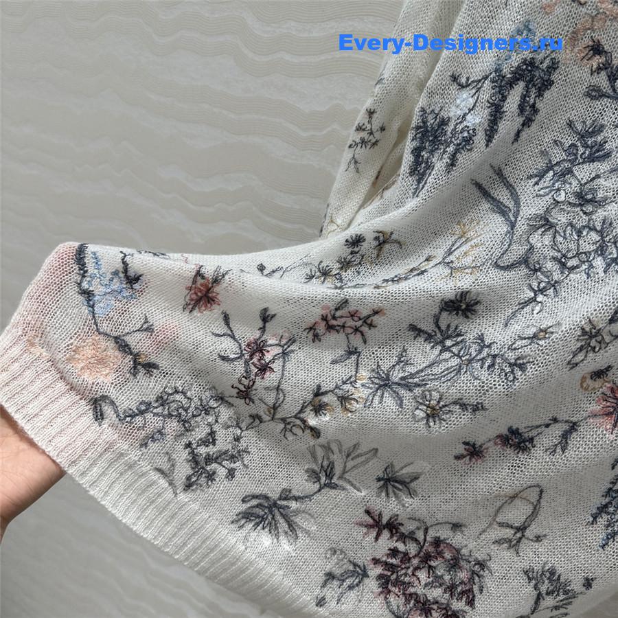 D10r silk mohair flower cardigan