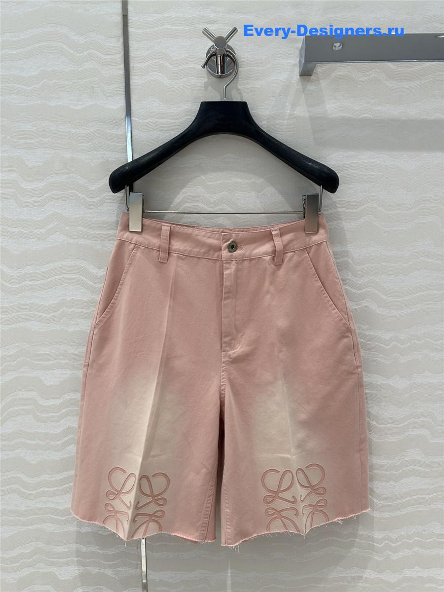 L0ew* pink anagram bermuda shorts