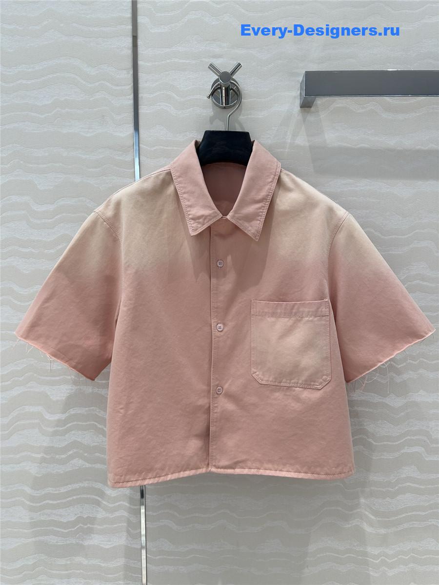 L0ew* x paula’s ibiza pink denim shirt