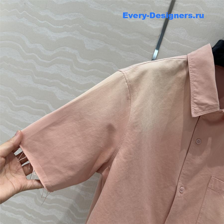 L0ew* x paula’s ibiza pink denim shirt