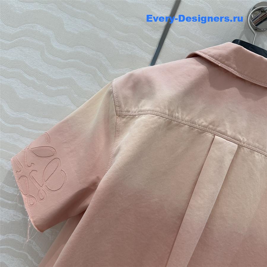 L0ew* x paula’s ibiza pink denim shirt